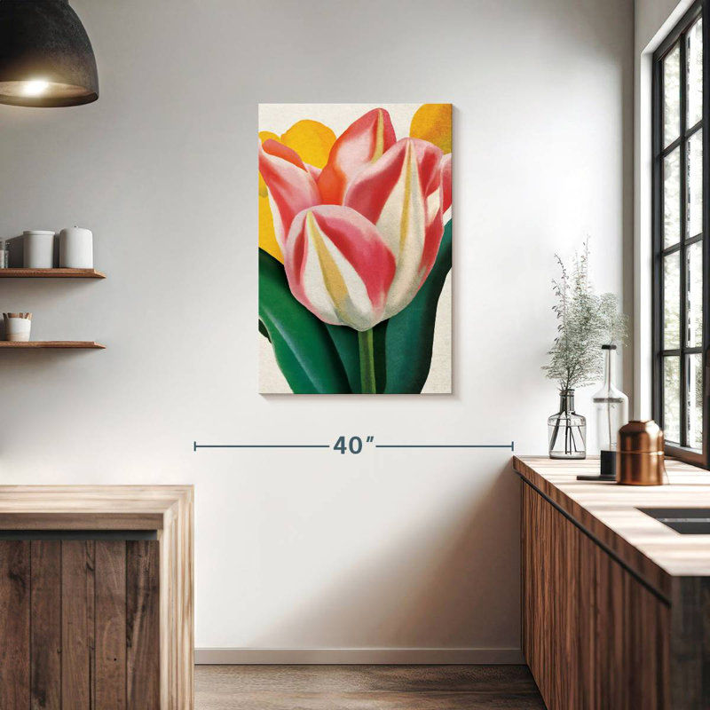 Joyeuse tulipe, H 36 po x l 24 po