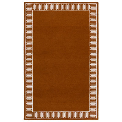 Hand-Tufted Geometric Wool Rug