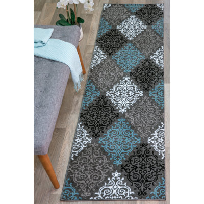 Tapis abstrait gris Othoson