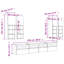 7 Piece TV Wall Cabinet Set with LED Lights-249440906-249440905