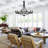 Mattheo 12-Light Dimmable Steel Candle Style Hardwired Wagon Wheel Chandelier with Adjustable Height -1598546423