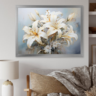 «Lilies Blossoms in Bloom», reproduction sur toile