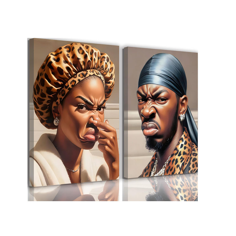 2 Piece Wrapped Canvas Print, 60 cm H x 80cm W