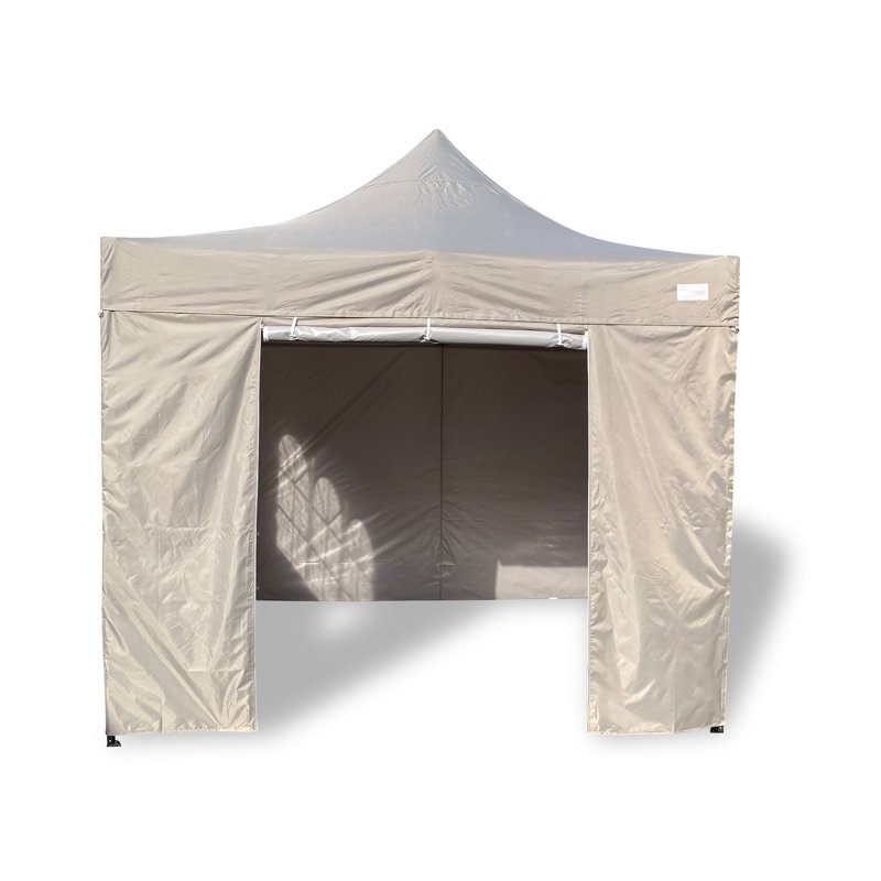 3m x 3m Steel Pop-Up Gazebo, Gray
