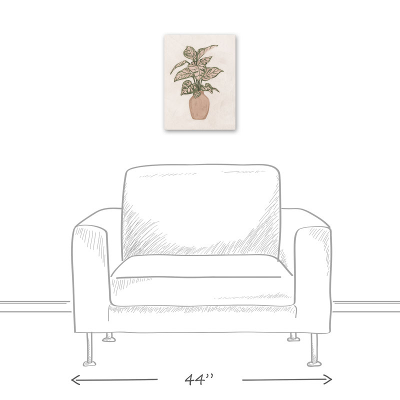 Boho Plant - No Frame, reproduction sur toile