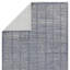 Tapis bleu / gris clair en polyester tissé à la machine-1727898359