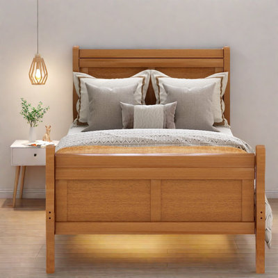 Lits simples en bois massif peu encombrants, style moderne et élégant pour la maison