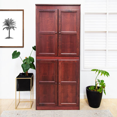 Kesterson Wood Storage Cabinet, 72 inch with 5 Shelves by Darby Home Co