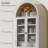 71" Tall Arched Kitchen Pantry Cabinet-1148856089