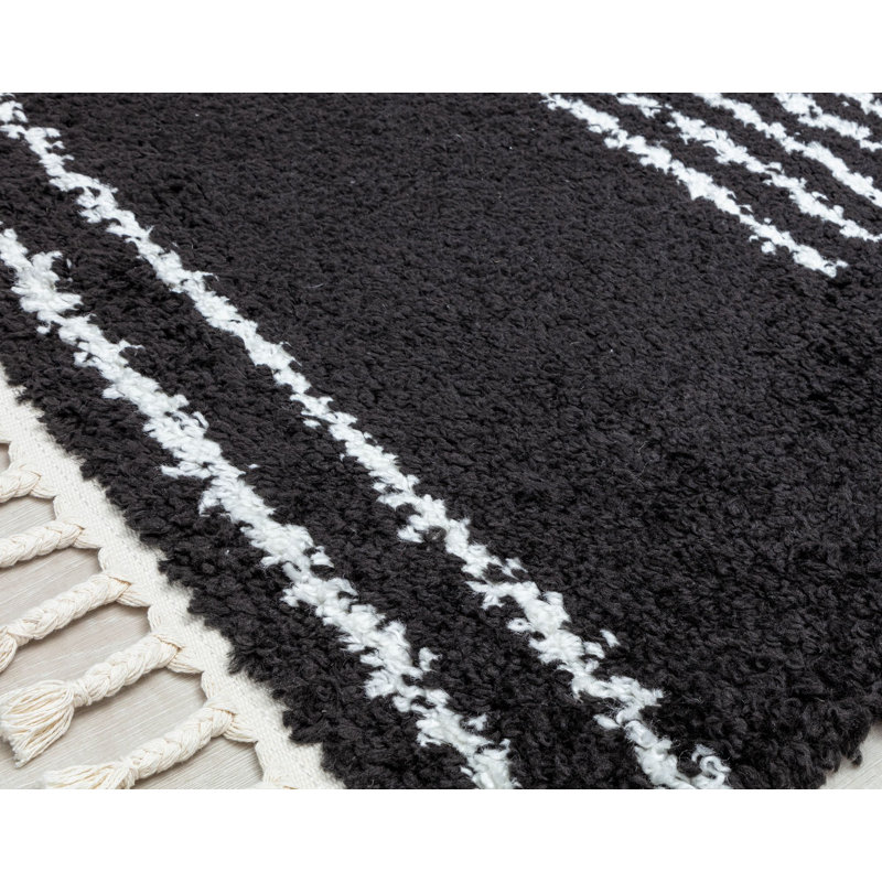 Tapis moderne Colletti Bennett, Tapis de couloir 2 pi 6 po x 8 pi