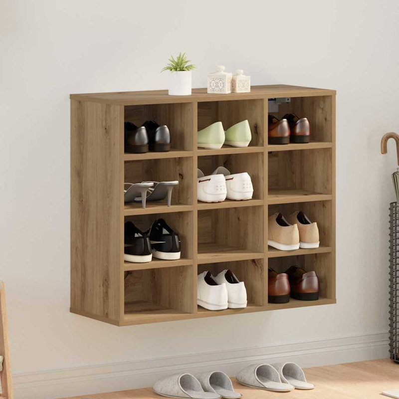 Shoe Cabinet, Artisan Oak