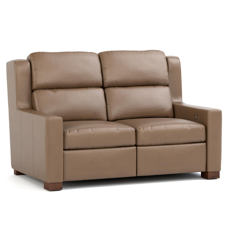 Woodlands Track Arm Motion Loveseat, Selvano Granite