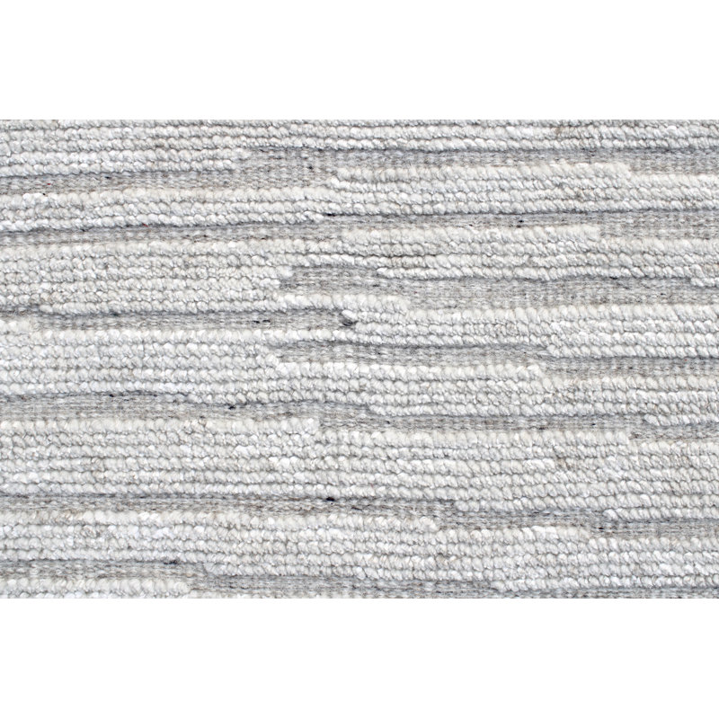 Area Rug in Black/Light Gray, Rectangle 4' x 6'