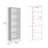 Platte 3 Piece Living Room Set With 3 Bookcases, White-773814677