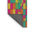 Tapis vert/rose/orange à motifs-837333977