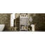 Ensemble de meuble-lavabo de salle de bain 16 po pour les petits espaces, meuble-lavabo avec lavabo rectangulaire en céramique, meuble-lavabo avec 1 porte et 1 tablette ouverte