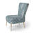 Grey Damask - Upholstered Patterned Accent Side Chair