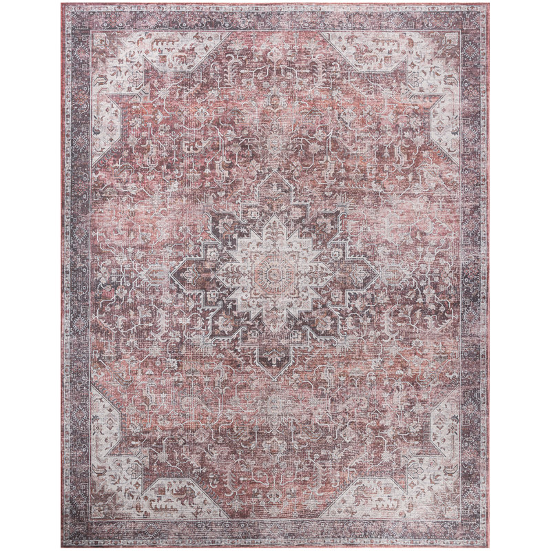 Tapis rouge Bungalow Bungalow Rose, Rectangle 9 pi 2 po x 12 pi