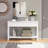 51.18" Console Table With 3 Drawers And Open Storage Shelf-2103278367