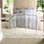 Ensembles de literie en coton jacquard, design rayé contemporain, idéal pour la chambre à coucher