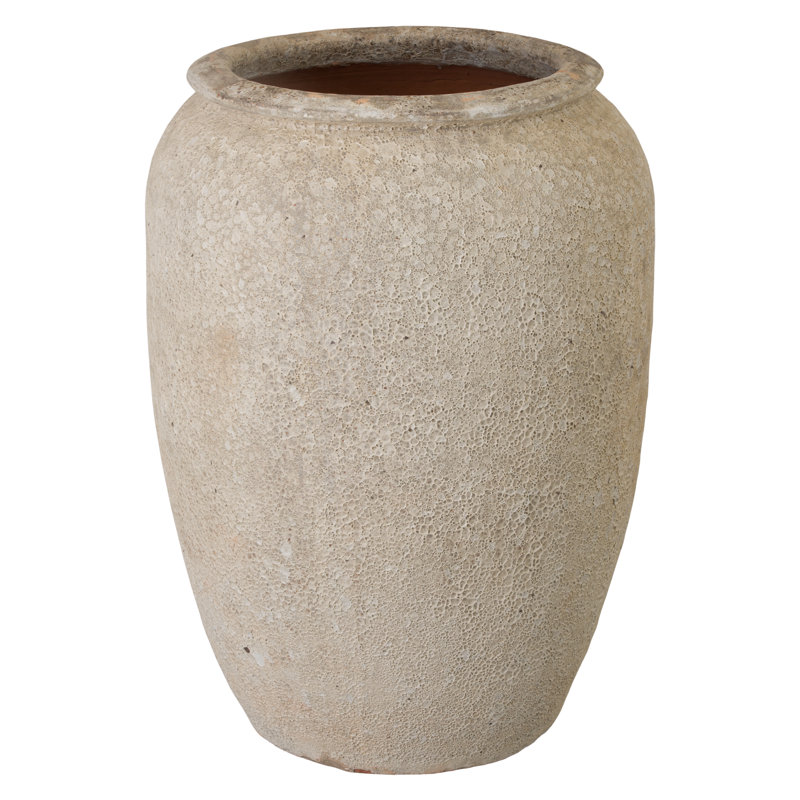 38 in. Round Reef Ceramic Jar
