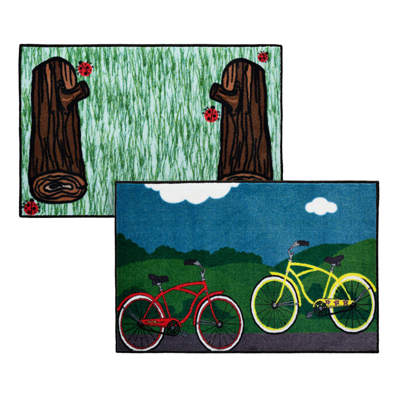 Buddy Time Kids Rugs (Log & Bike)