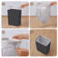 Paquet de 3 - Poubelle de salle de bain avec couvercle - Poubelle automatique 2,5 gallons sans contact - Chambre à coucher, Bureau - Petite poubelle intelligente - Électrique, Étroit - Poubelle de salle de bain avec capteur de mouvement (noir mat)