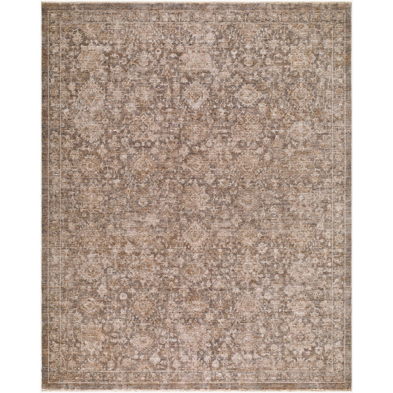 Tapis tissé à la machine Demre, Rectangle 6 pi 7 po x 9 pi 4 po