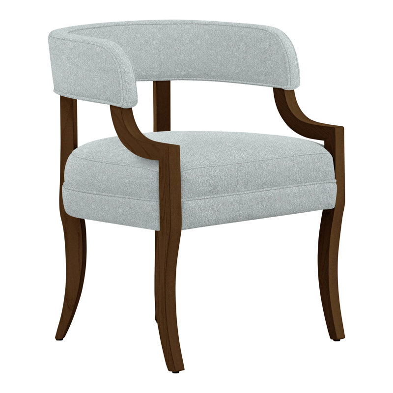 Thom Filicia Home Otisco Upholstered Back Arm Chair, Havana, Worthy Snow