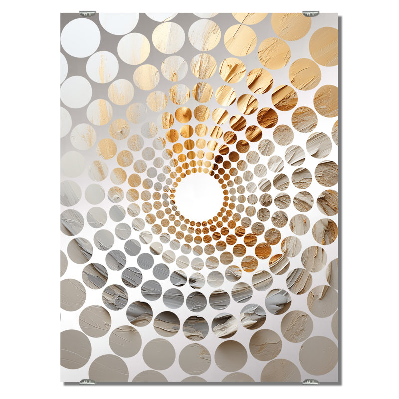 Chatwin - Miroir mural à spirales abstraites grand MIR137931, 32 po x 24 po