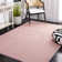 Chamberland Machine Made Power Loom Polypropylene Area Rug in Pink