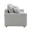 Élégant canapé modulaire en chenille gris avec canapé-lit et rangement fonctionnel