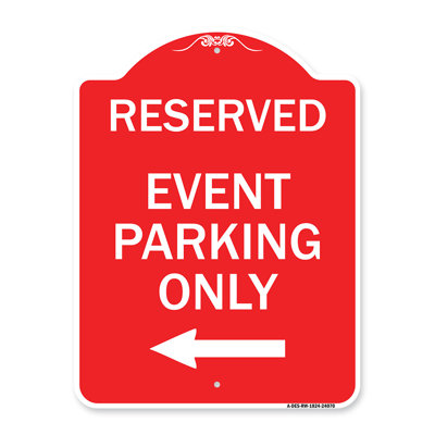 Signmission Designer Series Sign - Event Parking Only (With Right Arrow)/24068