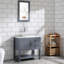 Ensemble de meuble-lavabo simple 30 po avec miroir / robinet Isfried