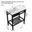 Lavabo de console de salle de bain en céramique 32 "x 18,5" avec trop-plein et pieds noirs