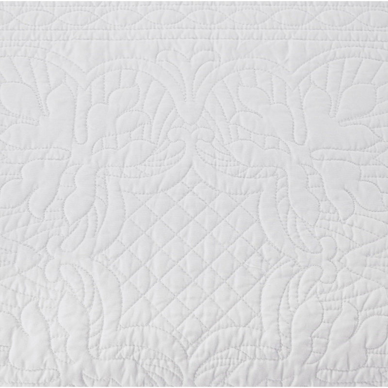 6 Piece Reversible Scalloped Edge Daybed Cover Set White Daybed, White