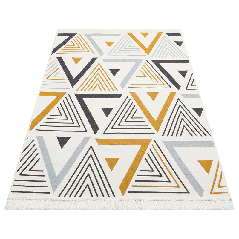 Arya Geometric Hand Woven Area Rug, Rectangle 160 x 230cm