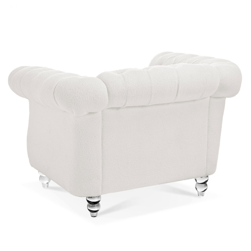 Fauteuil d'appoint d'intérieur avec revêtement clouté