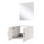 Meuble-lavabo blanc lustré 24 po Miroir X 22 - 18, rangement spacieux, installation entièrement assemblée-357825254