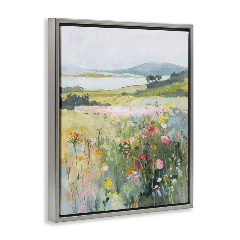  Art mural doux sur toile Floater par RileyB, Cadre flottant gris lustré, H 31 po x l 25 po