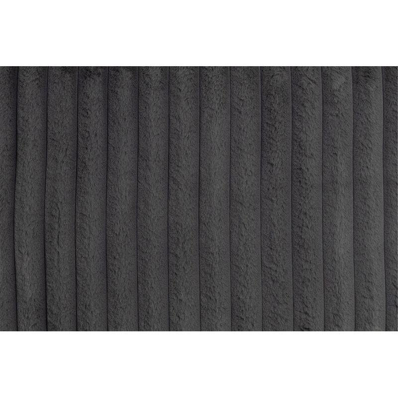 Ensemble de canapé modulaire 4 pièces Elegant, Velours côtelé gris foncé