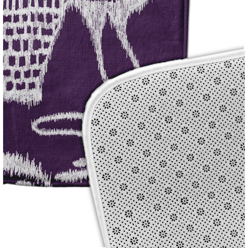 Tapis de bain Garold, l 17 po x L 24 po, Mauve