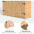 4 ft. 7 in. W x 1 ft. 5 in. D Solid Wood Vertical Tool Shed