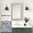 Rillamas 35.4" Modern Mirrored Console Table and Mirror Set Ultra‑Modern Contemporary Glam Stylish