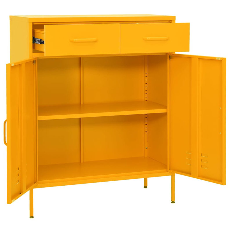 Storage Cabinet Freestanding File Cabinet with Shelves for Office Steel