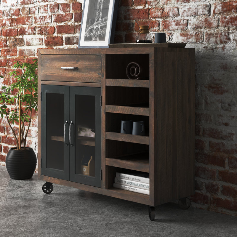 Cordova 42'' Solid Wood Bar Cabinet