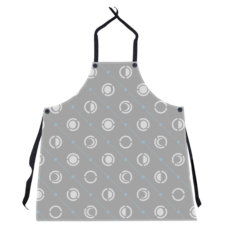 Skeffingt Bib Apron, Grey/Black/Teal