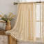 Rideaux en dentelle Boho 36 po, 2 panneaux, beige