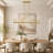Marbleton 8-Light Dimmable Steel Linear Chandelier-111814283