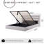 Lift Up Storage Bed, Upholstered Platform Bed with Hydraulic System & Wood Slats Support, Bed Frame with 3-Panel Headboard, No Box Spring Needed, Easy Assembly-231838671-230709751